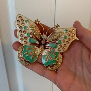 Kenneth Jay Lane Butterfly Brooch